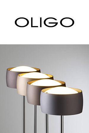 Logo und Leuchtenbeispiel von Oligo
